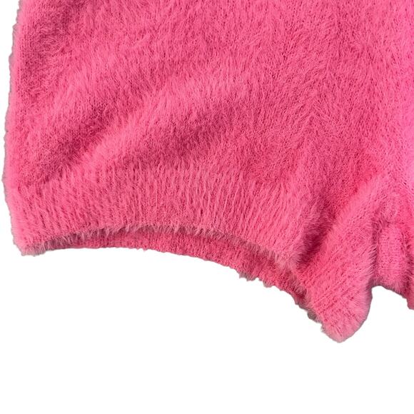 L Space Daydreamin Shorts Barbie Pink Fuzzy Elastic High Waist L Cozy Coquette - Picture 3 of 12